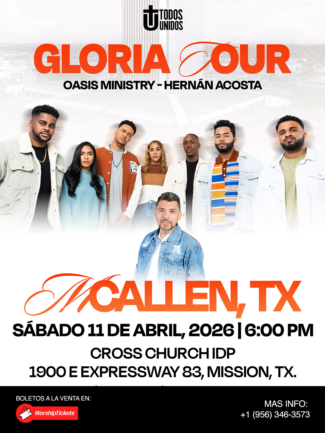 GLORIA TOUR - OASIS MINISTRY - HERNÁN ACOSTA - MCALLEN, TX 2026